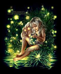 Art inspired by fireflies. By Adele Lorienne, Meadow Haven