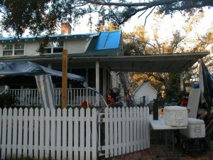 Our hosts' home in daylight