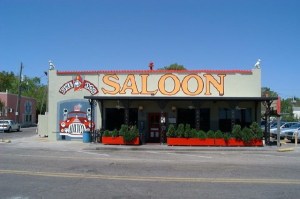 Fire Dog Saloon, a local eatery in happier days