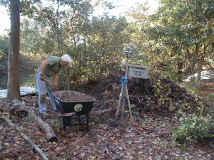 We've hunted up organic matter from wherever we could find it -- including from under uprooted trees