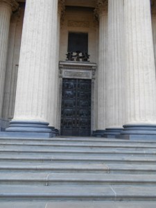 One feels like a wee Alice in Wonderland climbing these steps