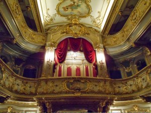 Ornate private theatre where Glink and Pavlova and other greats have performed