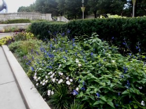 Classicism mingles with modern and whimsical in this park